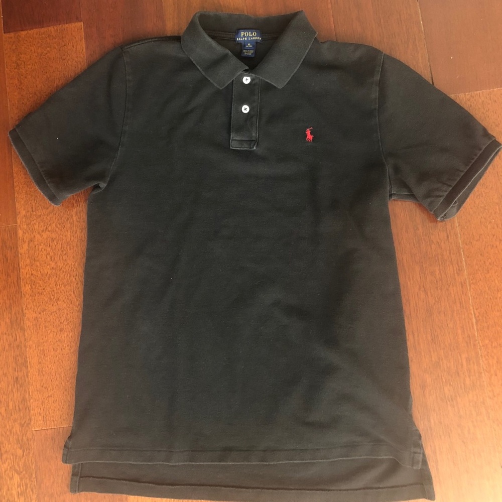 ( 2) Black polo shirts  (1) Ralph Lauren
